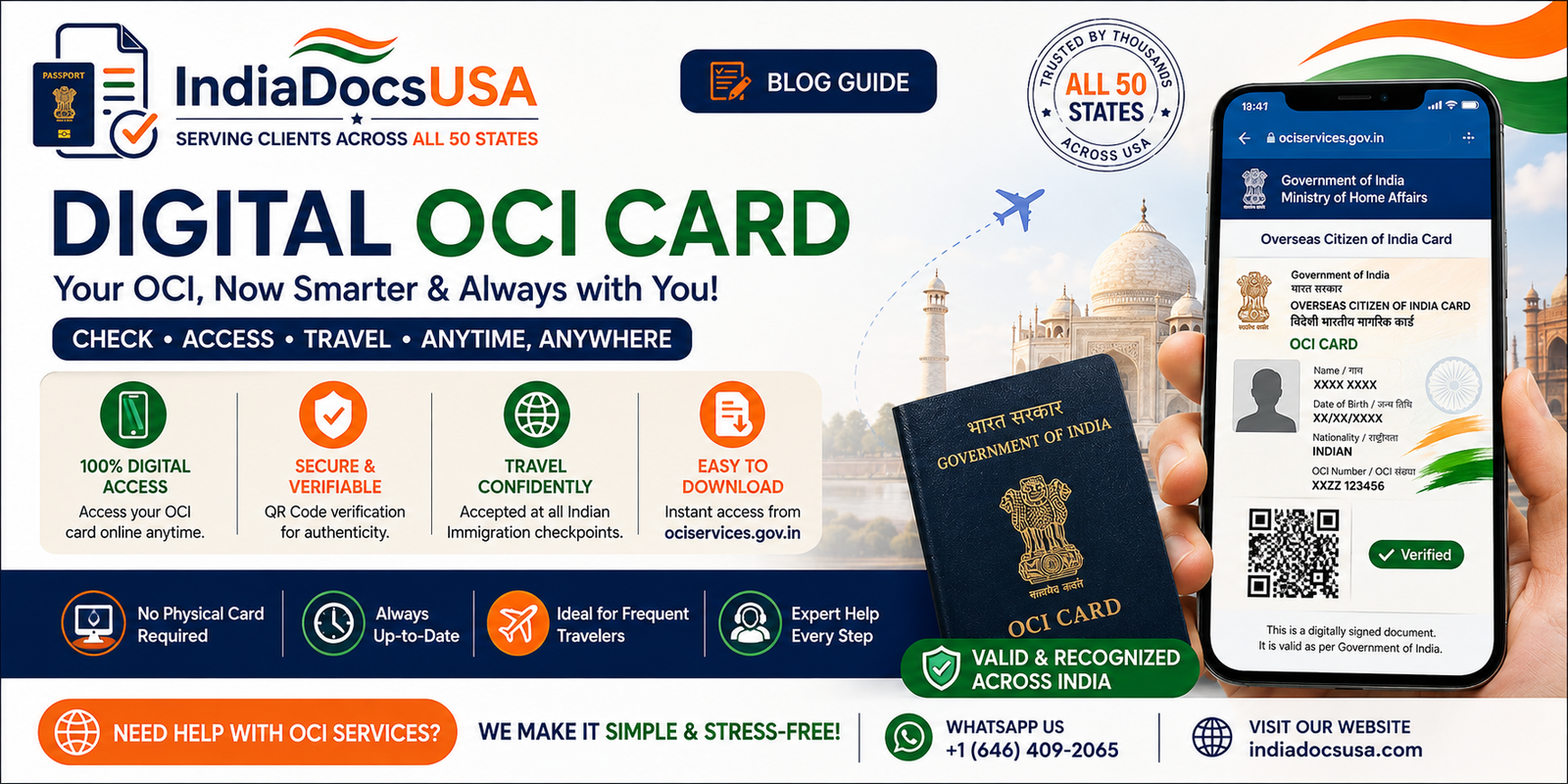 Digital OCI card e-OCI download guide for Indian-Americans in USA